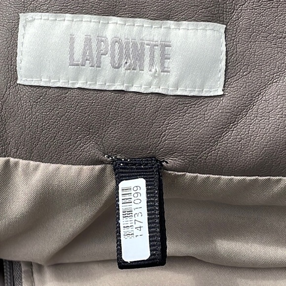 LaPointe Ruched Faux Leather Mini Skirt - Picture 14 of 16